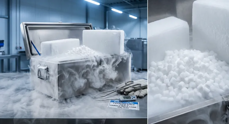 Охлаждение и заморозка: сухой лёд